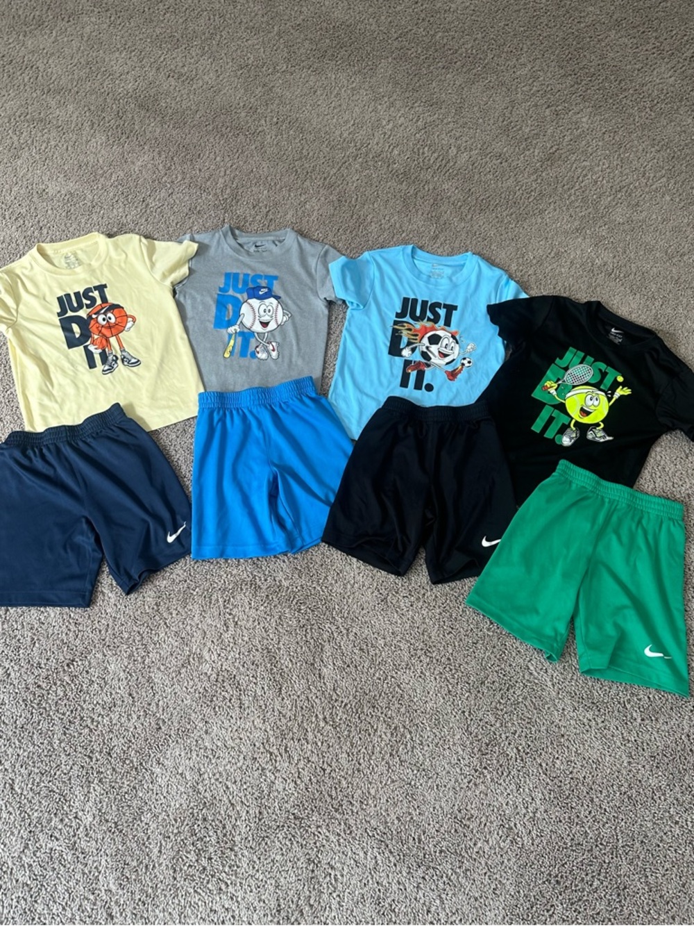 Nike Boys' Athletic Shorts and Graphic Sports Tees Bundle